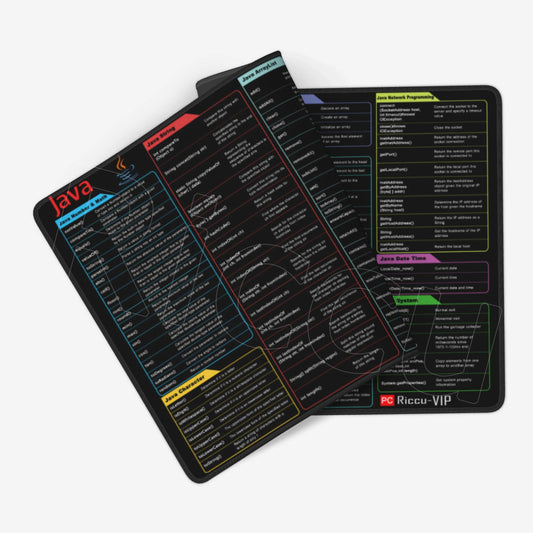 Java Programing Mice Pad Software Engineer Shortcuts Cheat Sheet Keyboard Deskmat 30x80cm Non-Slip Rubber for Lock Edge Mousepad