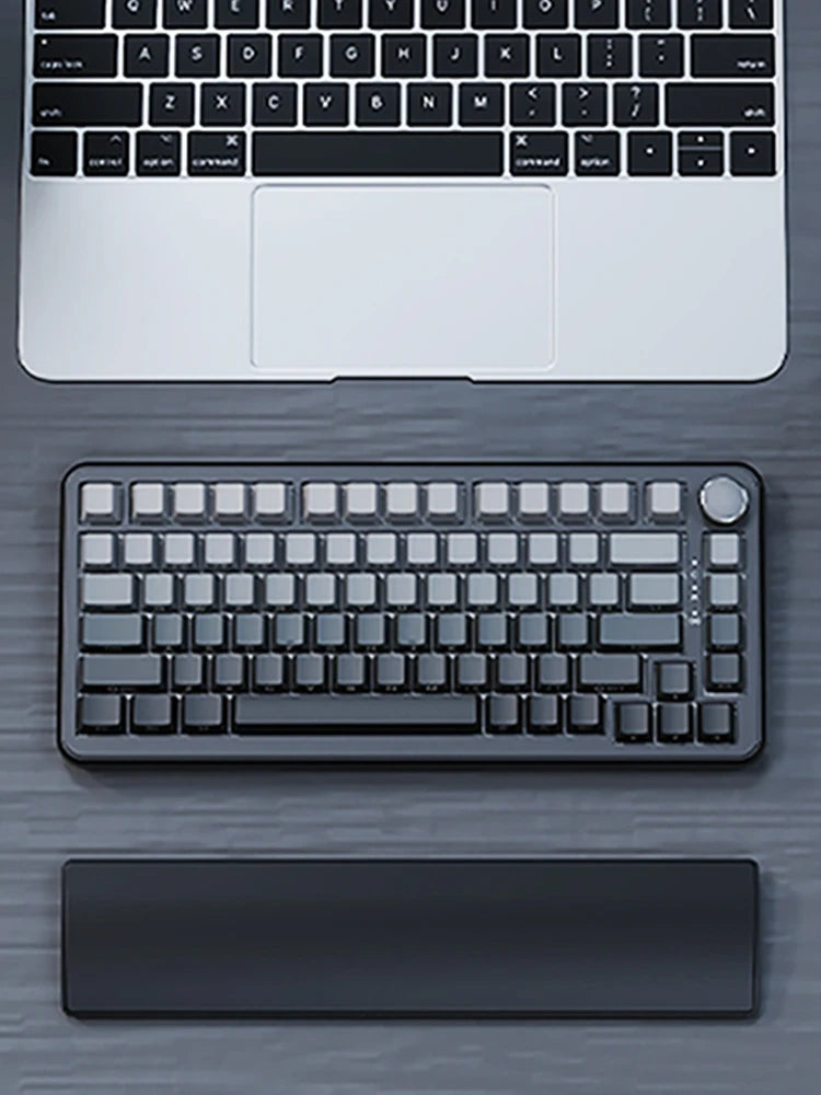 81 Keys Gaming Keyboard Wrist Rest Pad Ergonometric Soft Memory Foam Hand Support Anti-Slip Rubber Stable Base